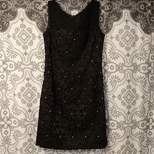 Nwot  very cute black, flower, rinestone dress